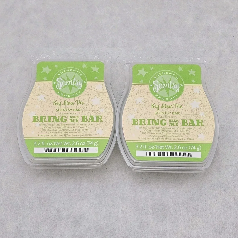 NIB Lot Of 2 Key Lime Pie Scentsy Wax Bars